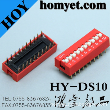 Right Angle DIP Switch 2.54mm (DS10)